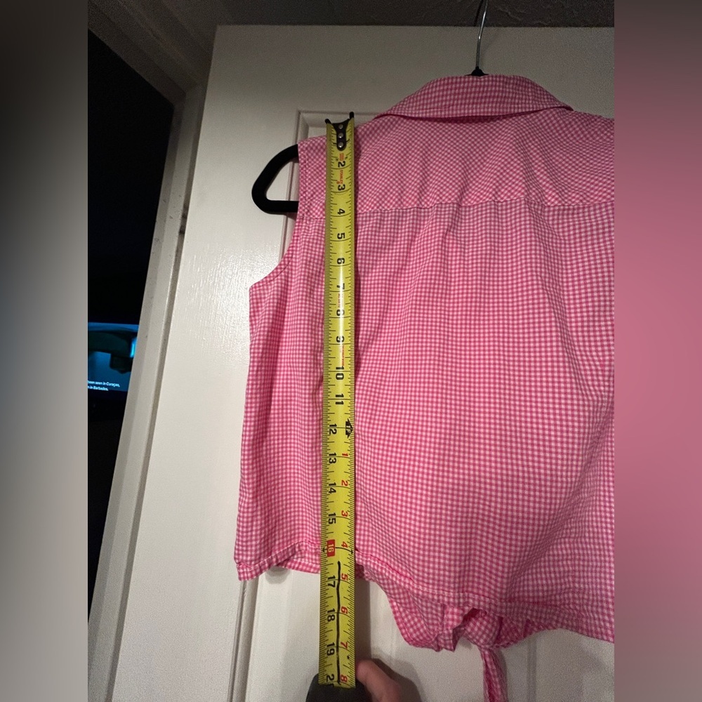 Ralph Lauren Pink Gingham Button Down Shirt - Picture 7 of 7